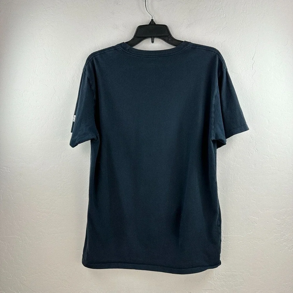 The North Face‎ T-shirt Mens L Blue Tent Tee Outdoors Camping Hiking PNW Arctic